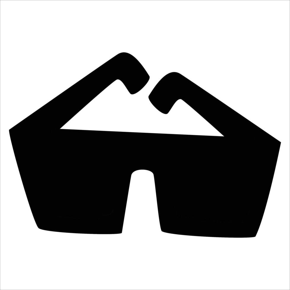 Movie Glasses Icon for Cinema and Entertainment Themes vector