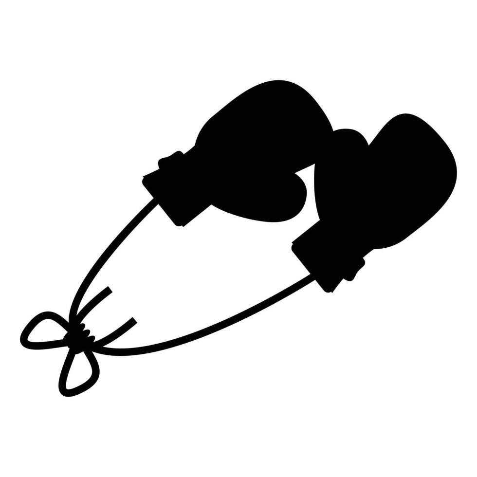 Boxing Gloves Icon Simple Design for Sports and Fitness vector