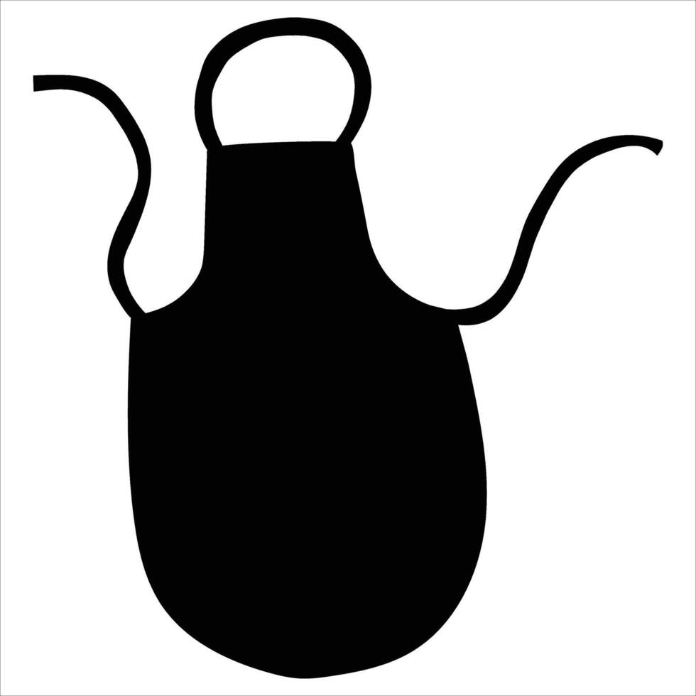 Kitchen Apron Icon for Cooking and Culinary Themes vector