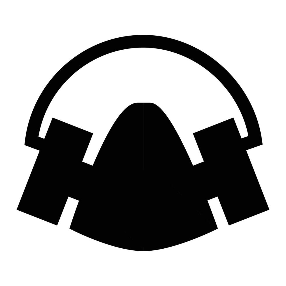 Gas Mask Icon for Safety and Protection Design vector
