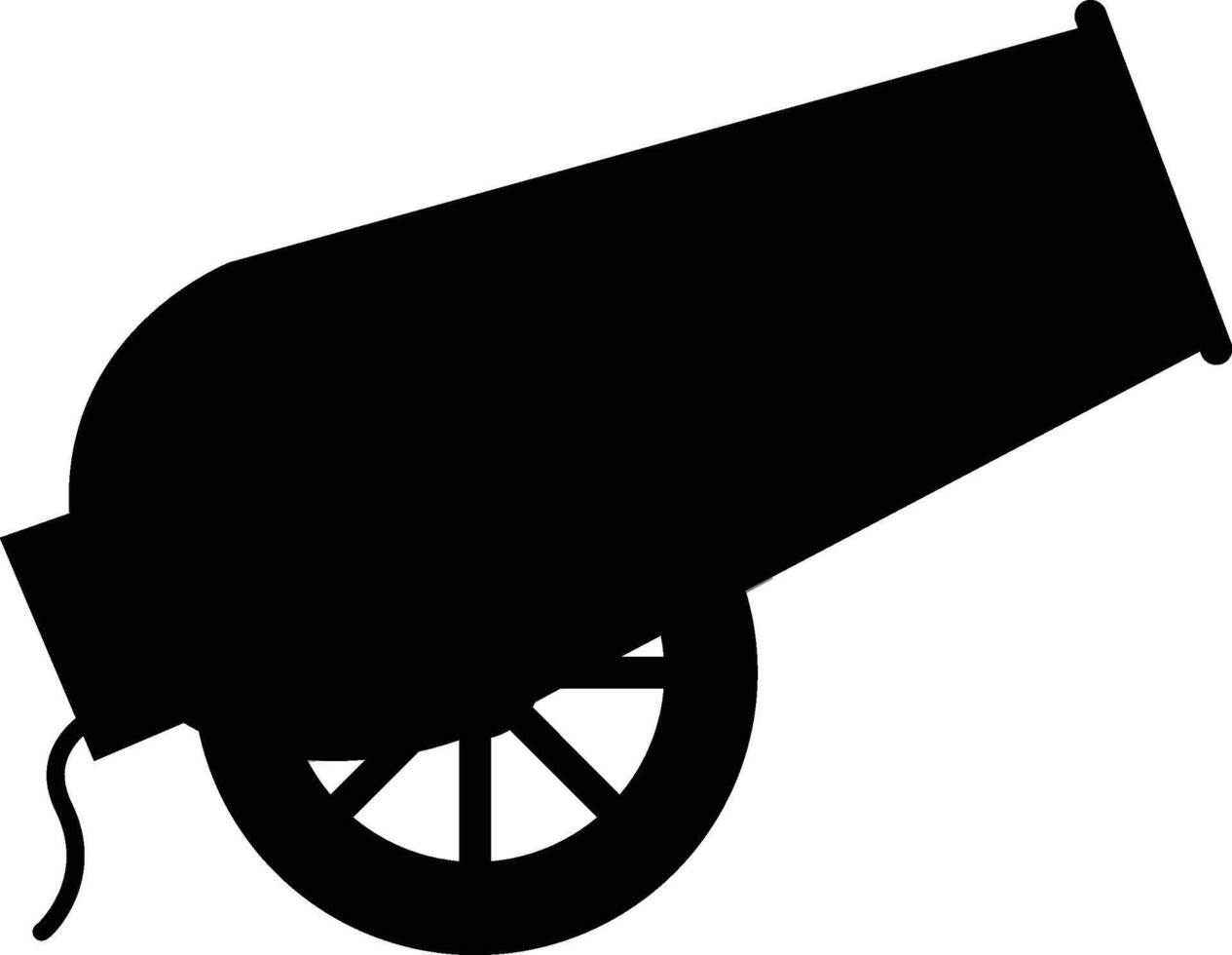 Cannon Icon for History, Warfare, and Military Designs vector