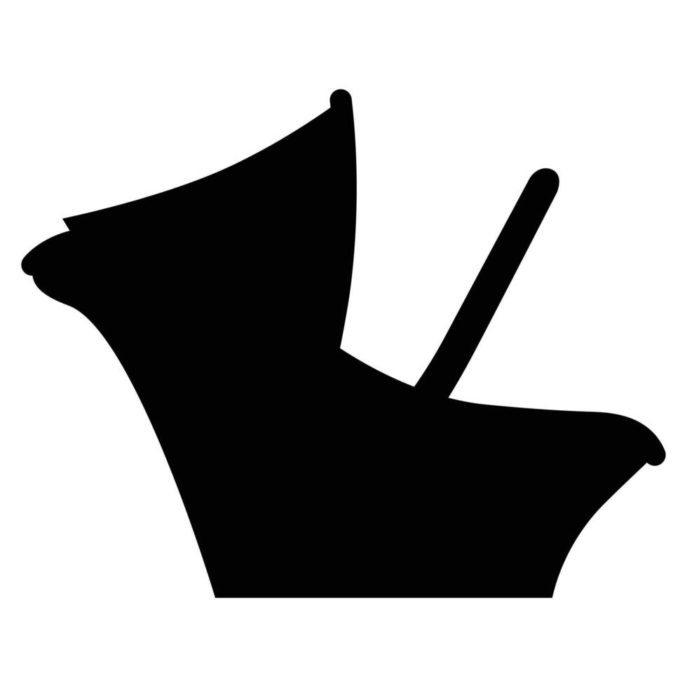 Baby Rocking Chair Icon for Nursery, Comfort, and Care vector