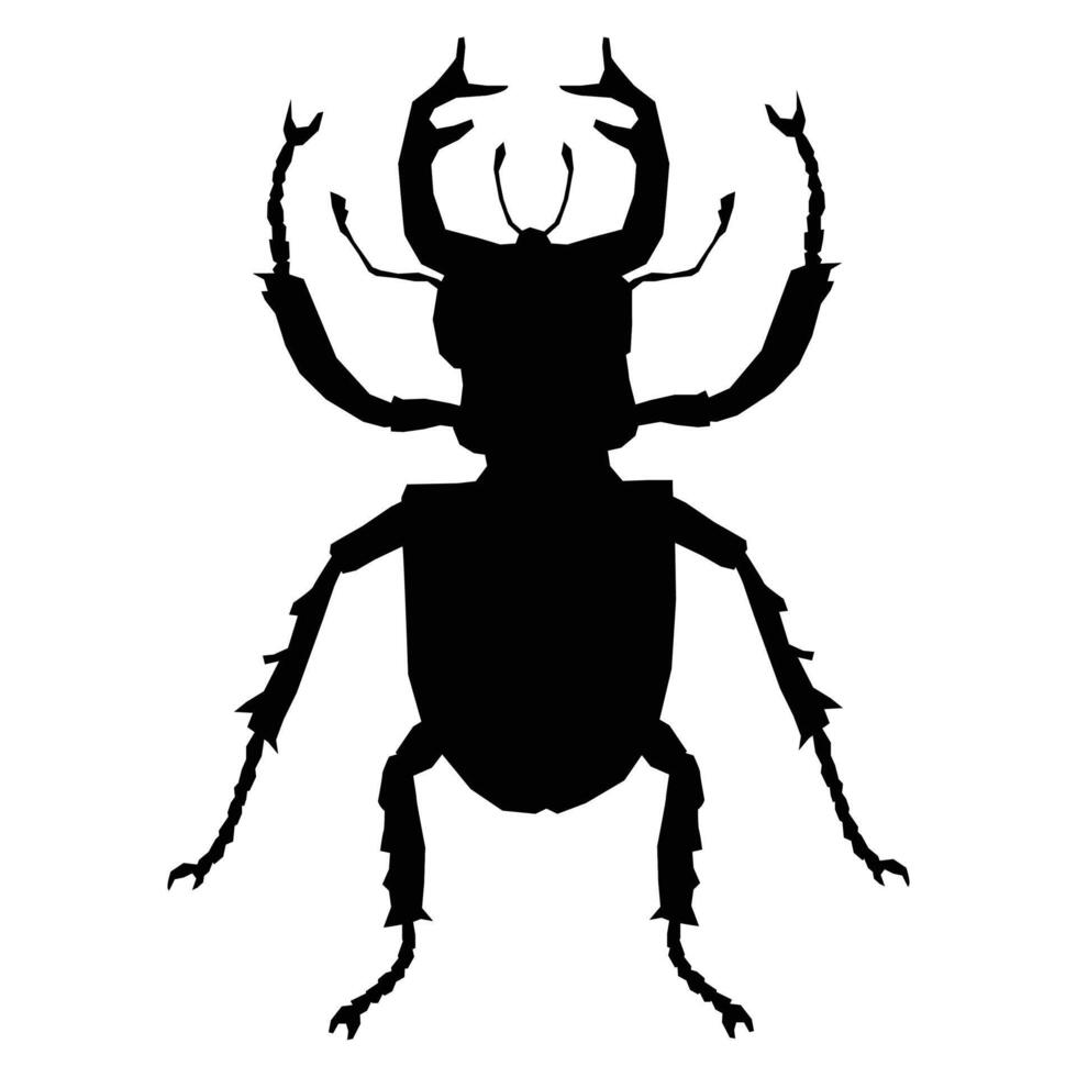 Stag Beetle Icon for Nature, Insects, and Wildlife Themes vector