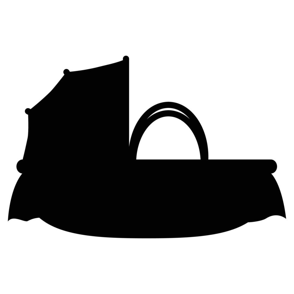 Baby Rocking Chair Icon for Nursery, Comfort, and Care vector