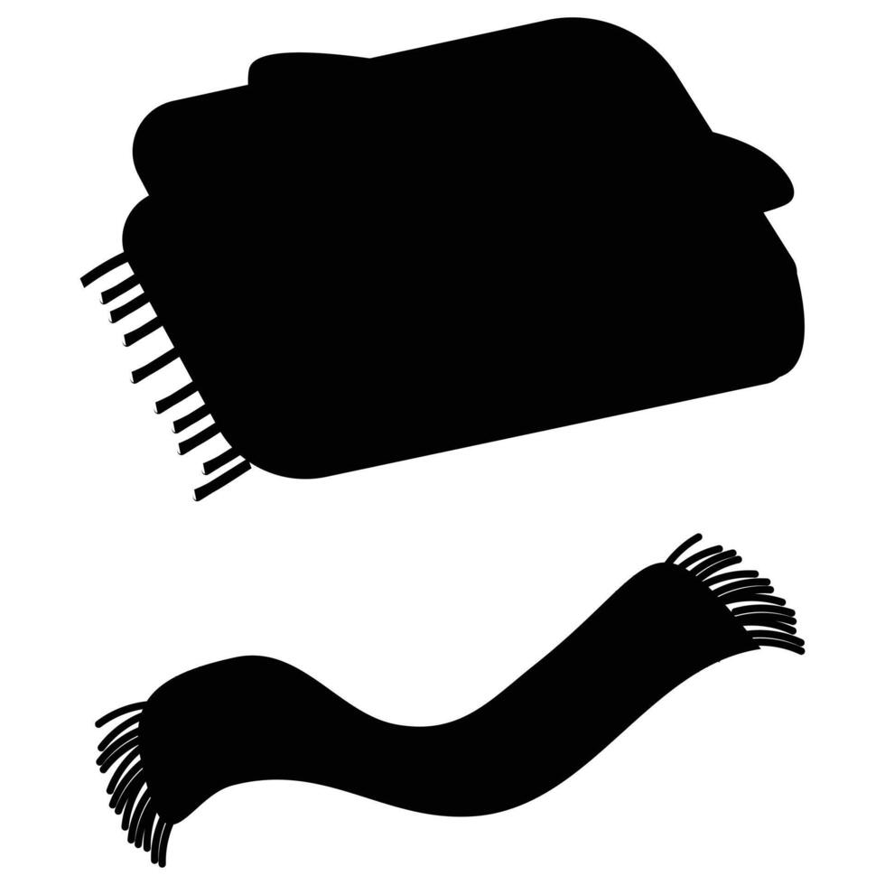 Scarf Icon for Winter Fashion, Accessories, and Style vector