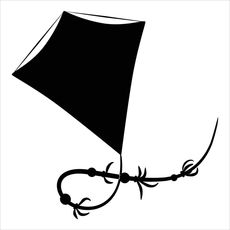 Kite Icon for Outdoor, Fun, and Summer Activities vector