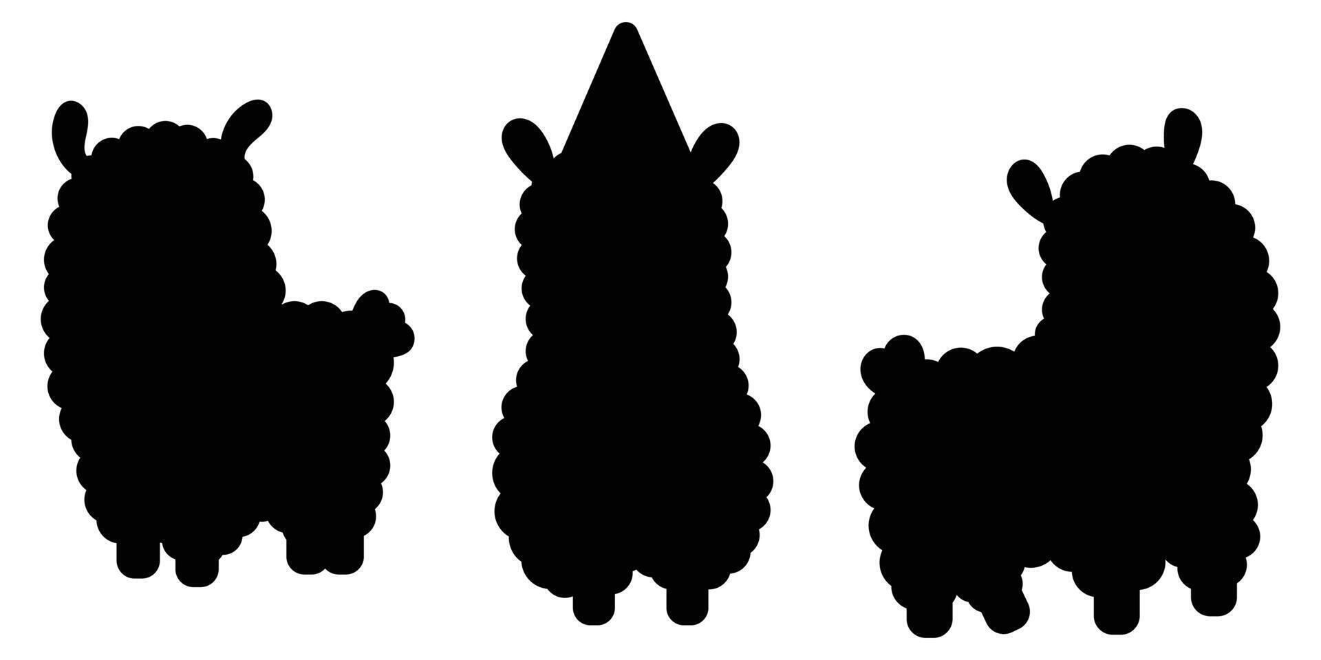 Llama Christmas Characters for Holiday Illustrations vector