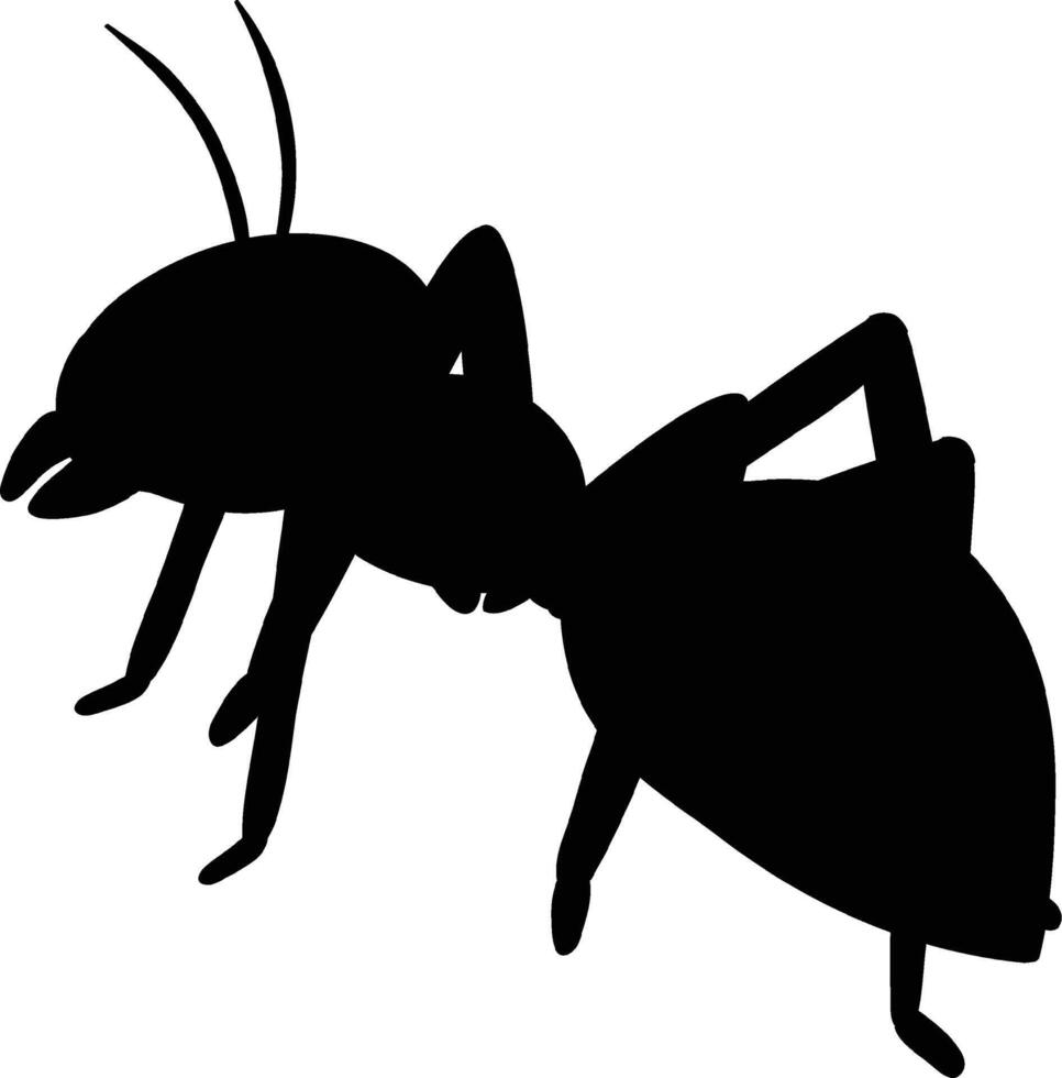 Ant Silhouette Icon for Insects, Nature, and Ecology vector