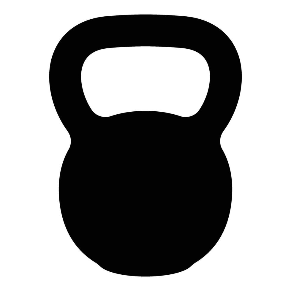 Kettlebell Icon for Fitness, Exercise, and Strength Training vector