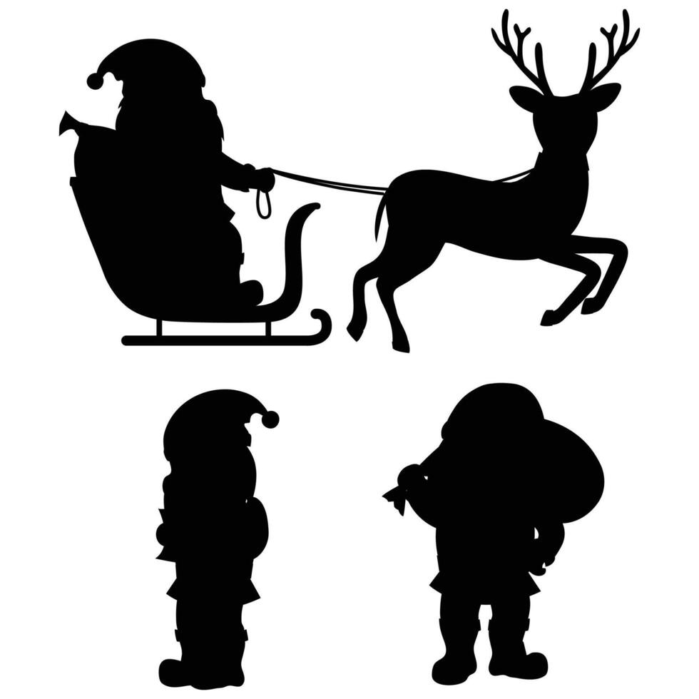 Santa Claus Icon for Christmas, Holidays, and Festive Design vector