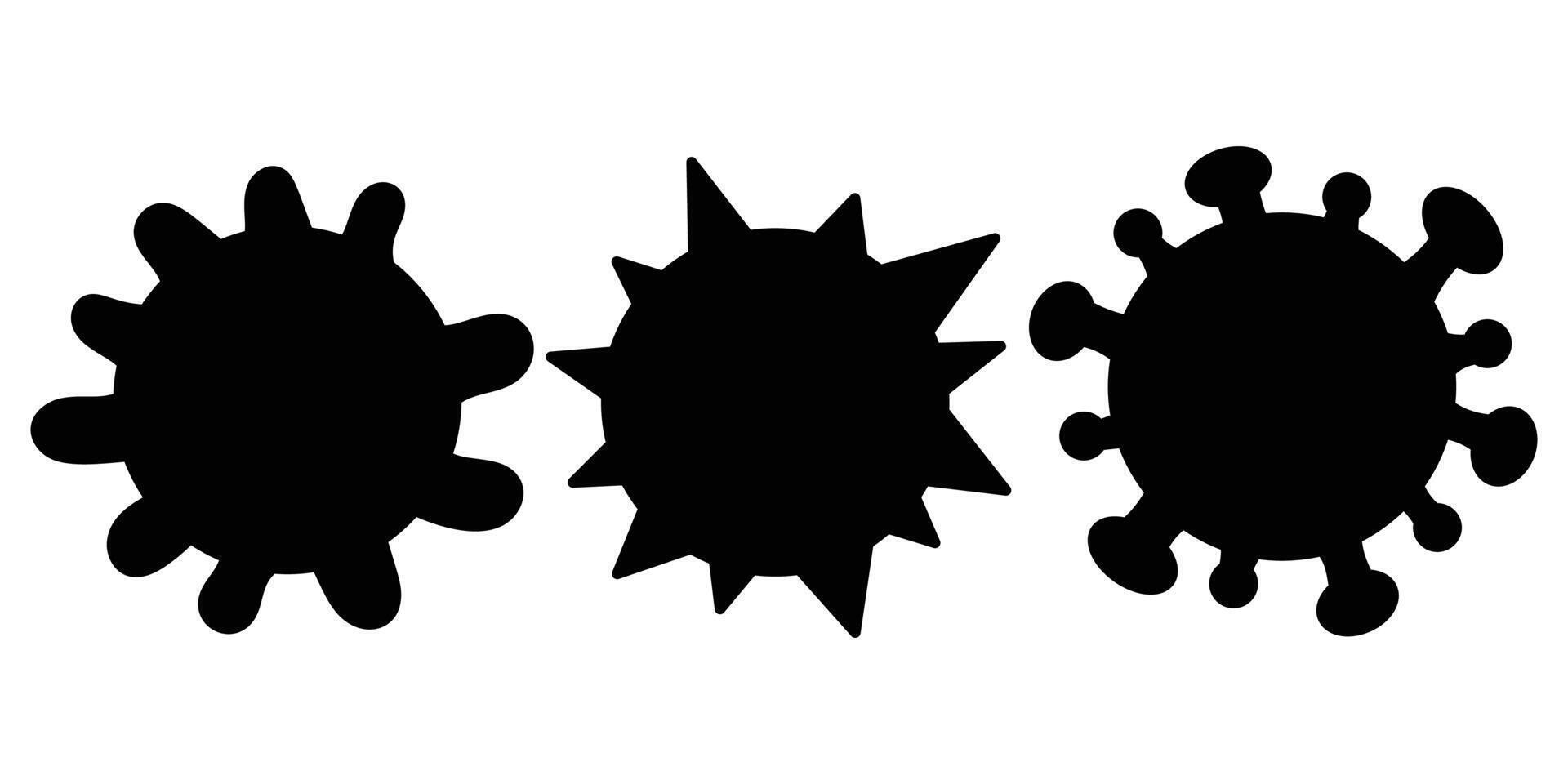 Virus Icon, Microbe Symbol, Infectious Disease Sign vector