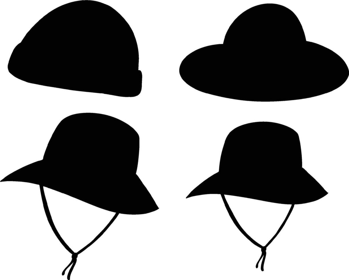 Winter Hat Icon in Flat Design Style vector