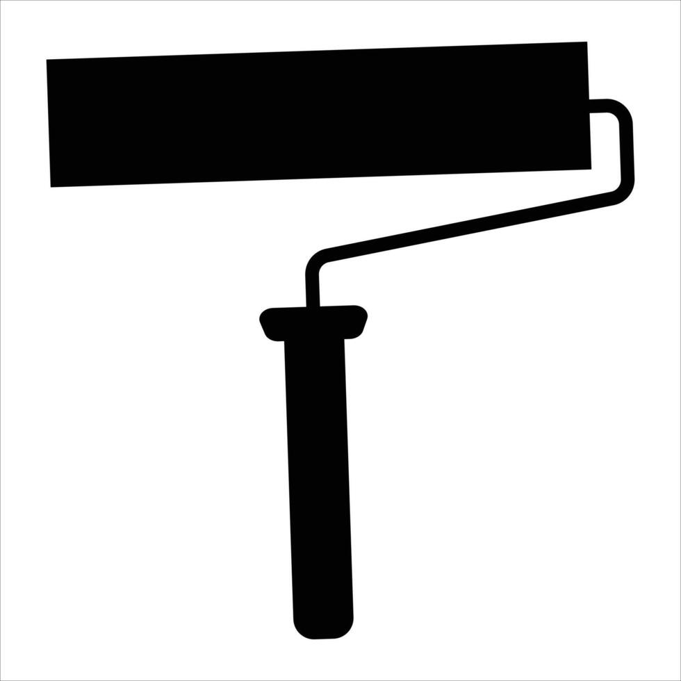 Roller Icon for Painting and Construction Design vector
