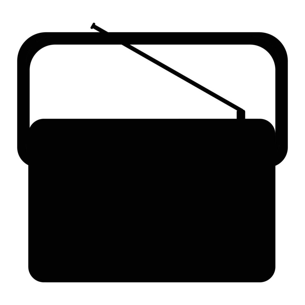 Radio Icon Simple Design for Audio and Communication vector