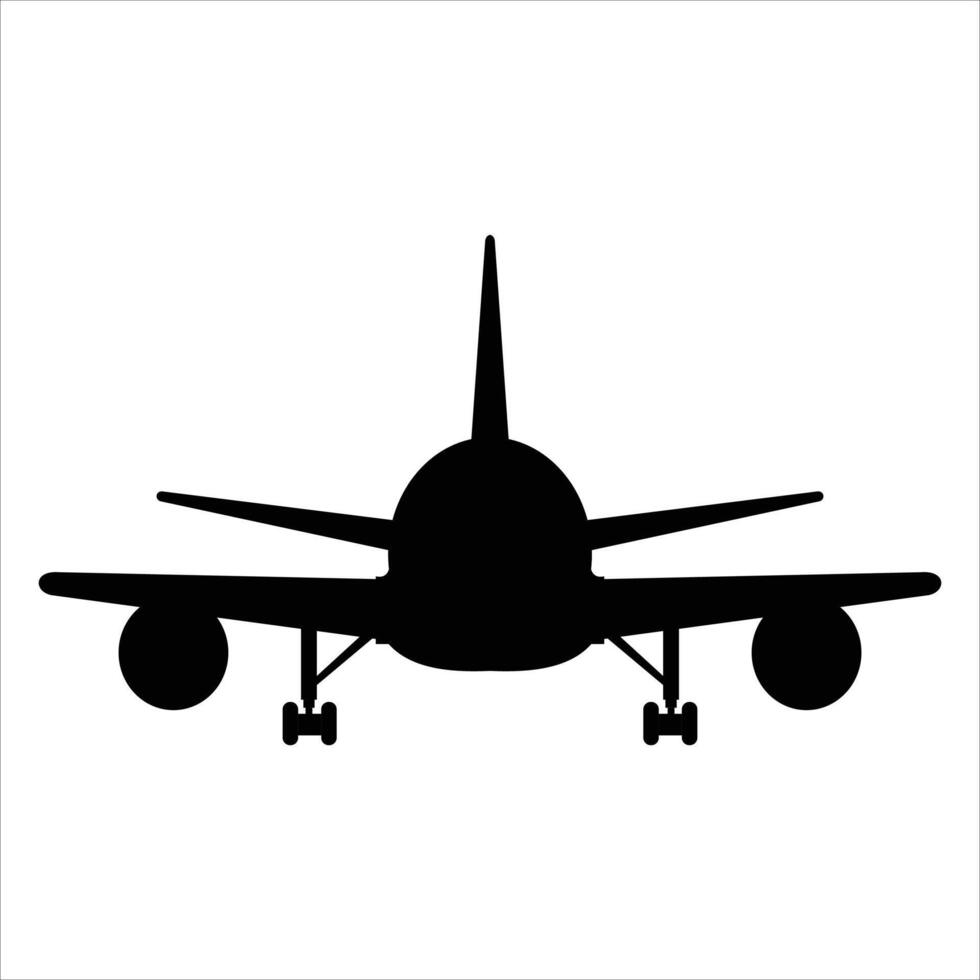 Simple Airplane Icon for Travel and Transportation Design vector