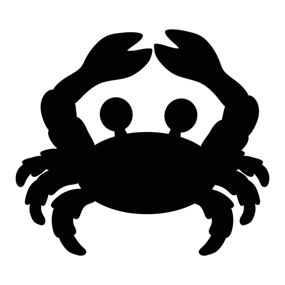 Crab Icon for Beach and Marine Life Design vector
