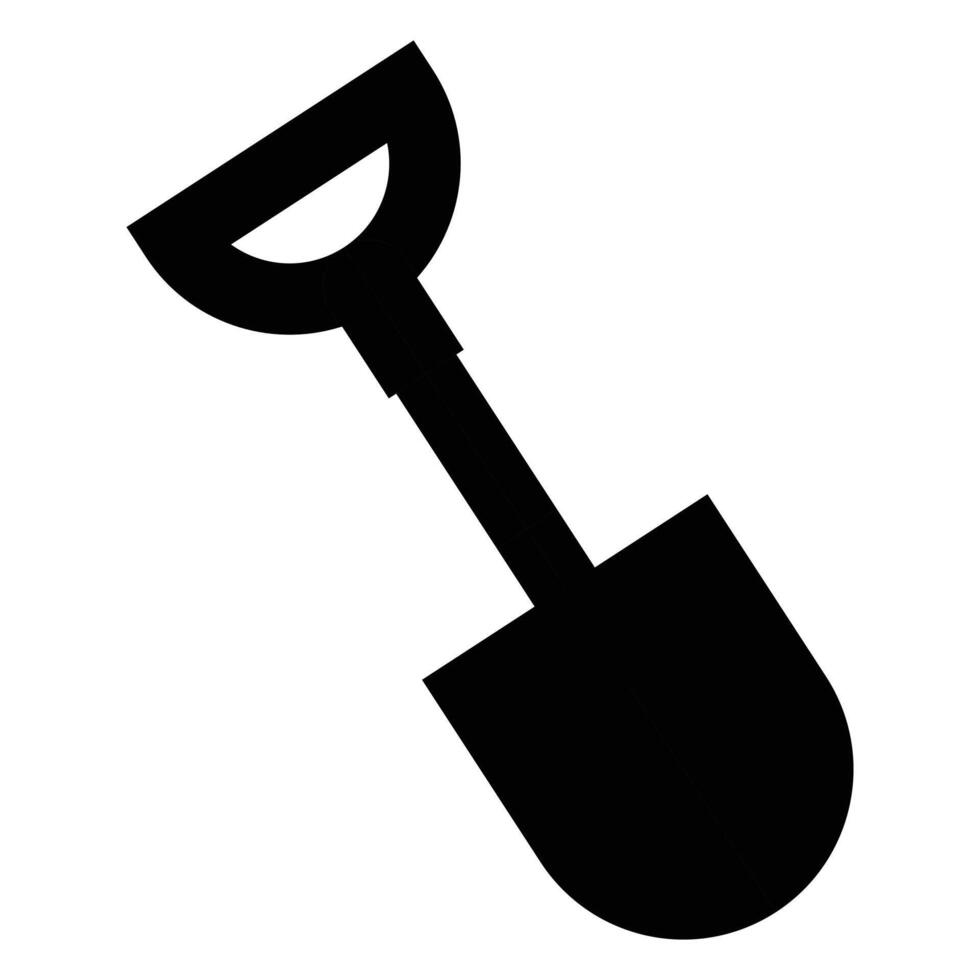 Shovel Icon for Gardening and Construction Design vector