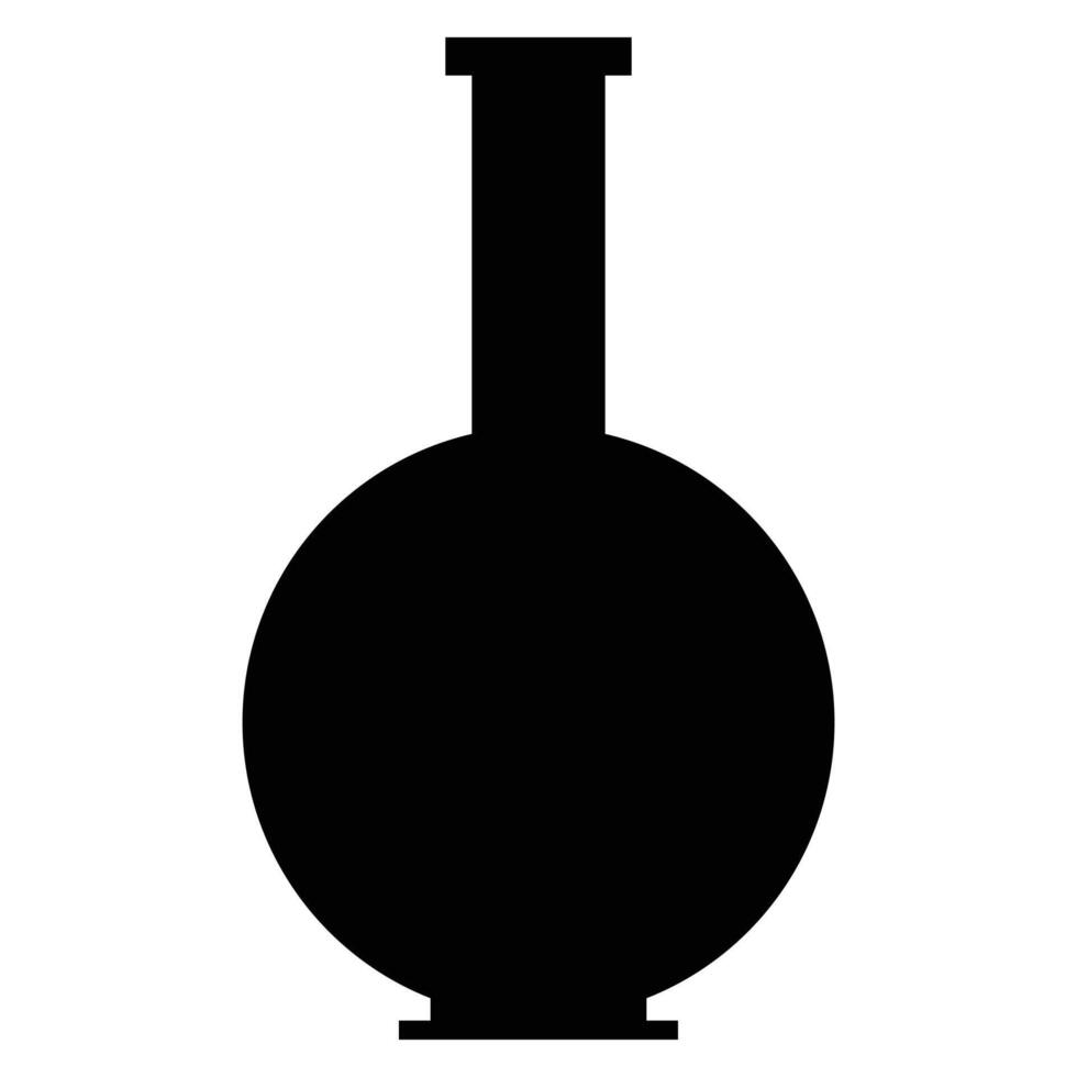 Chemistry Flask with Colorful Liquid on Laboratory Table vector