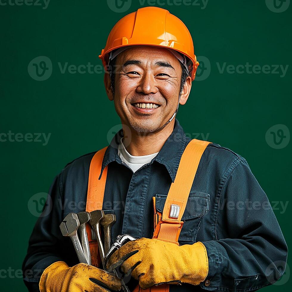 A man in a hard hat photo