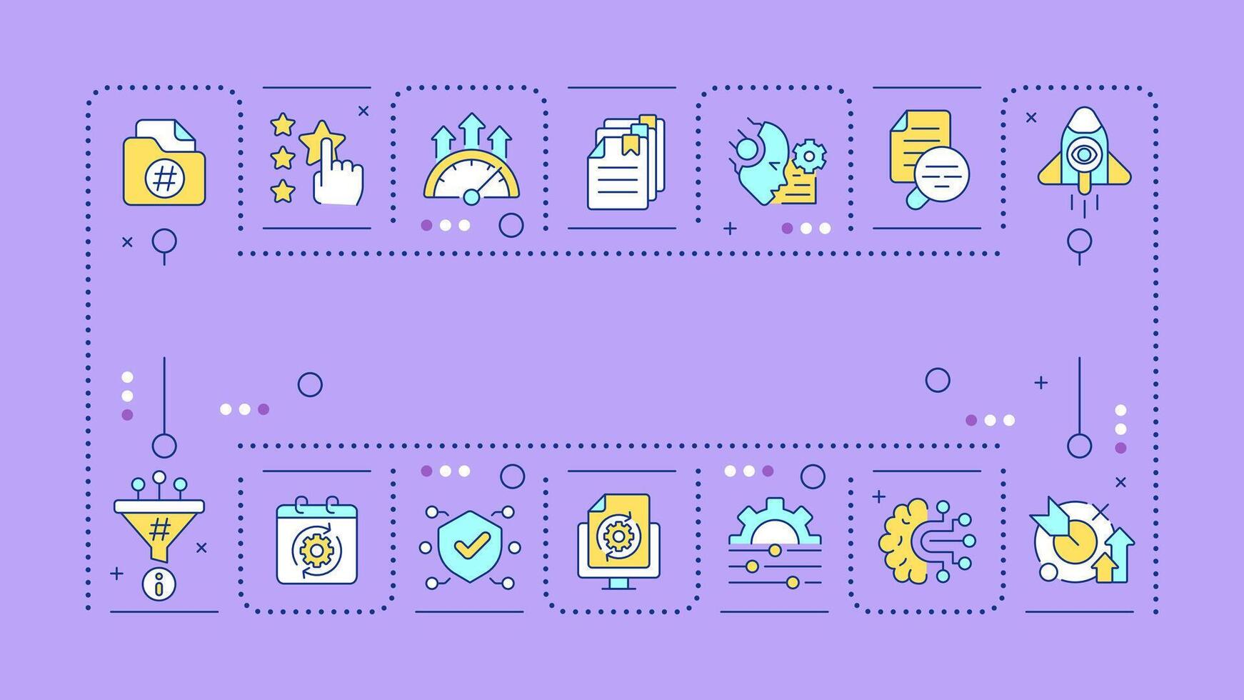 Retrieval augmented generation purple word concept