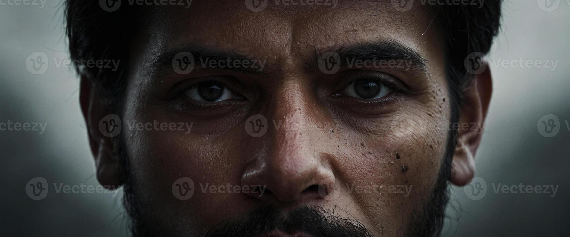 A close up of a man with a beard photo