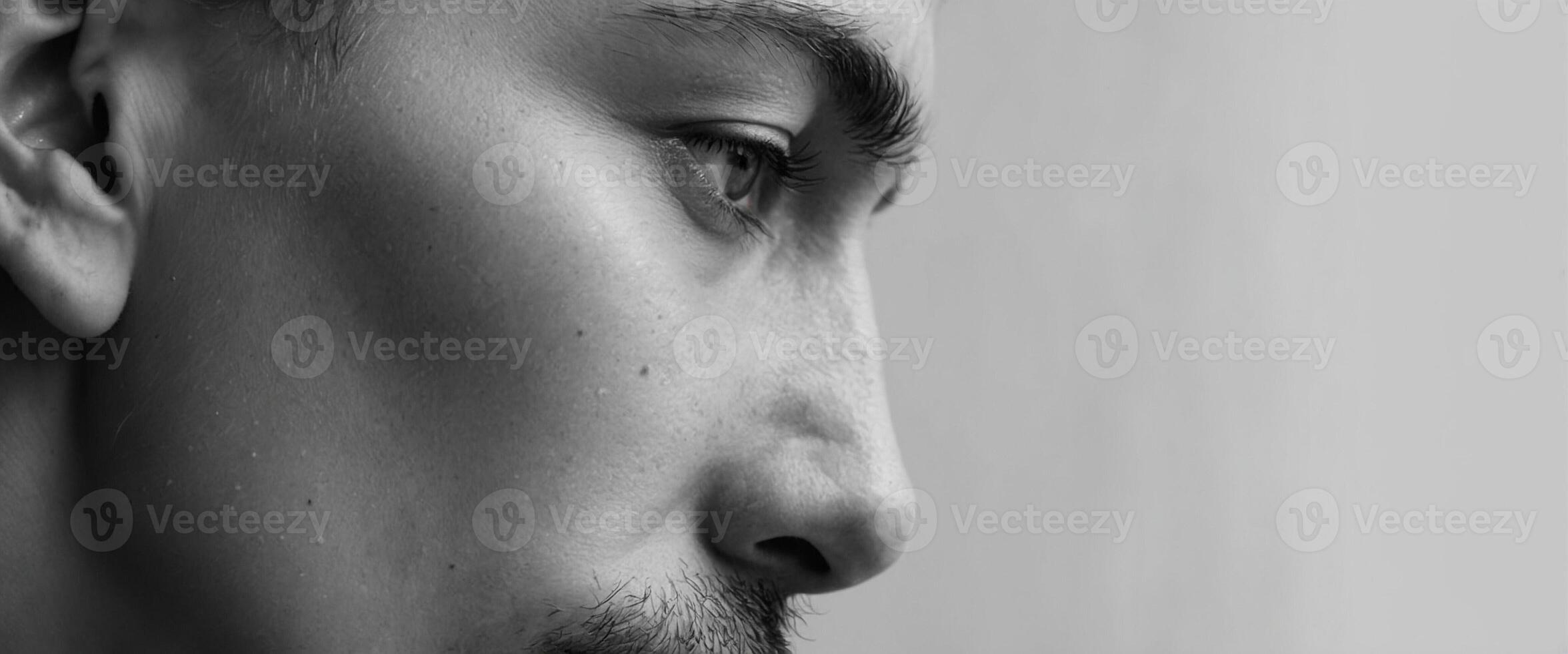 A man with a mustache and a beard photo