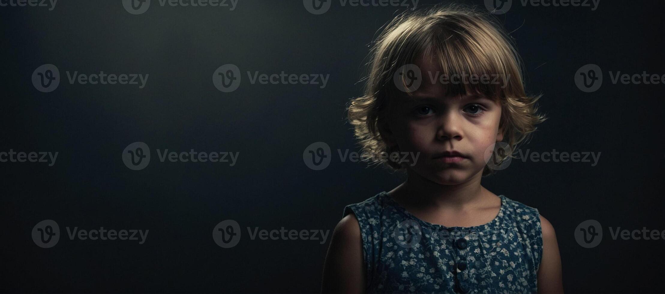 A little girl is looking at the camera photo