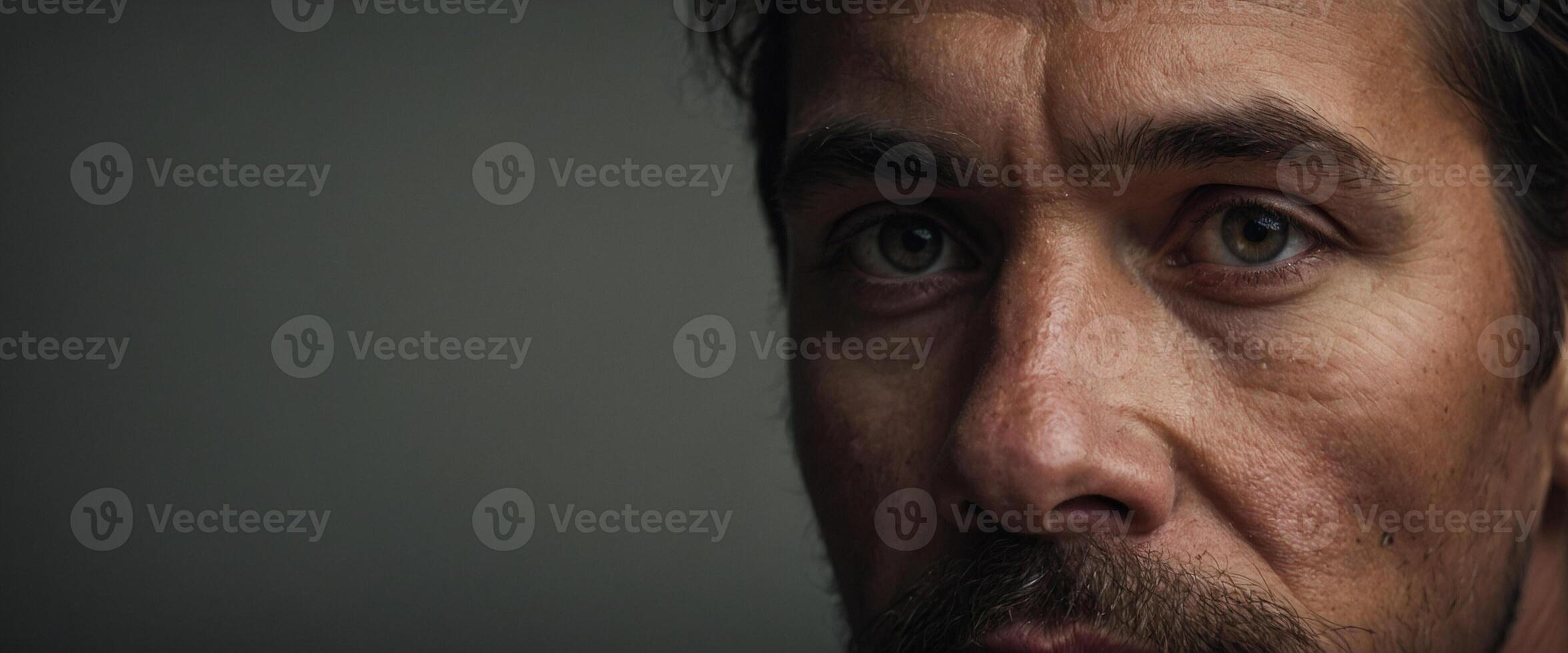 A close up of a man with a beard photo
