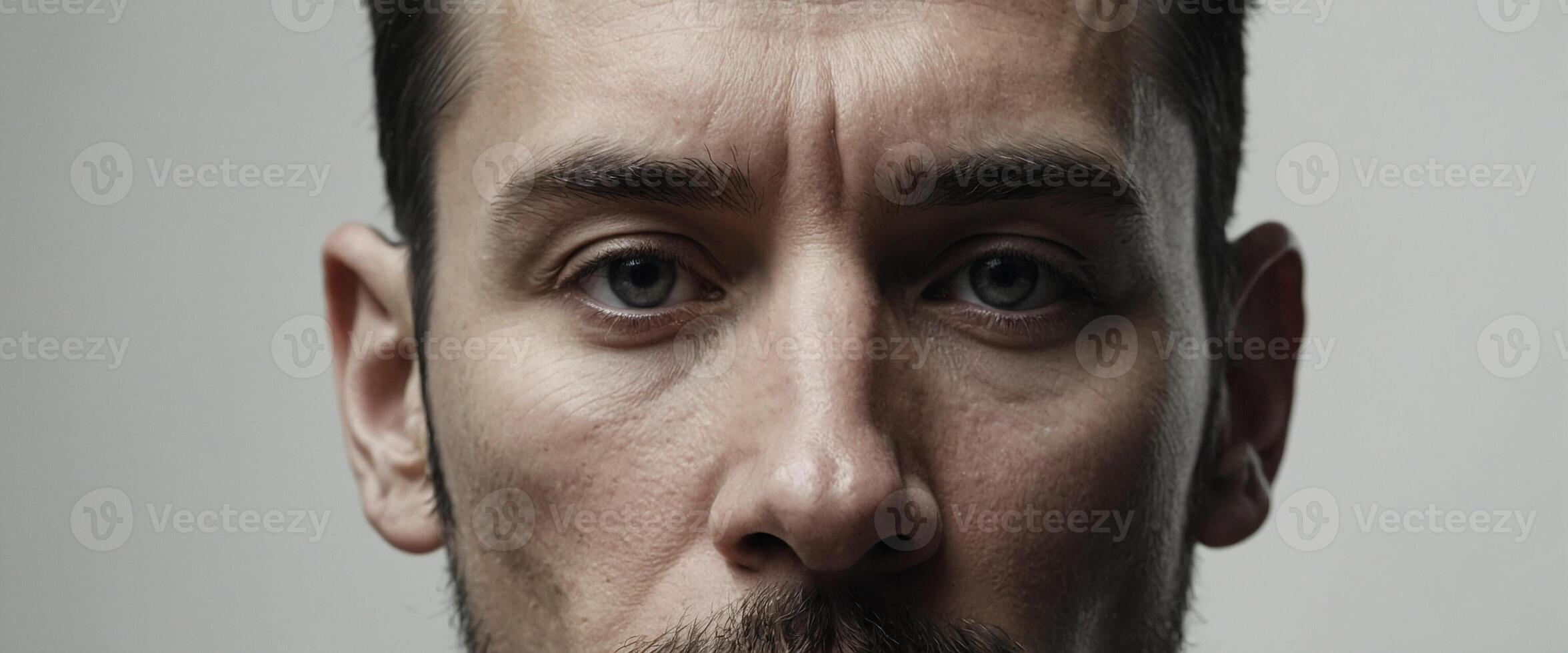 A man with a beard and a mustache photo