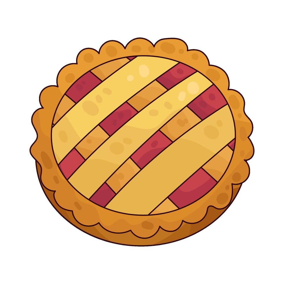 Illustration of Breakfast pie vector