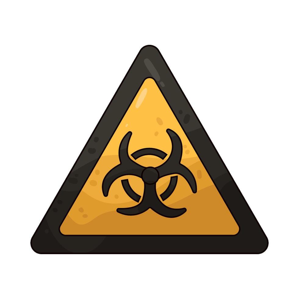Illustration of Biohazard Warning vector