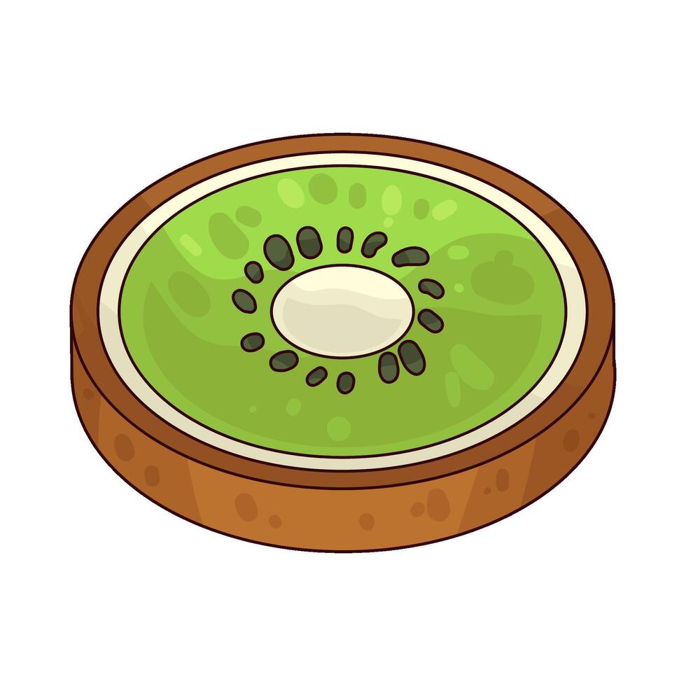 Illustration of Kiwi slices vector