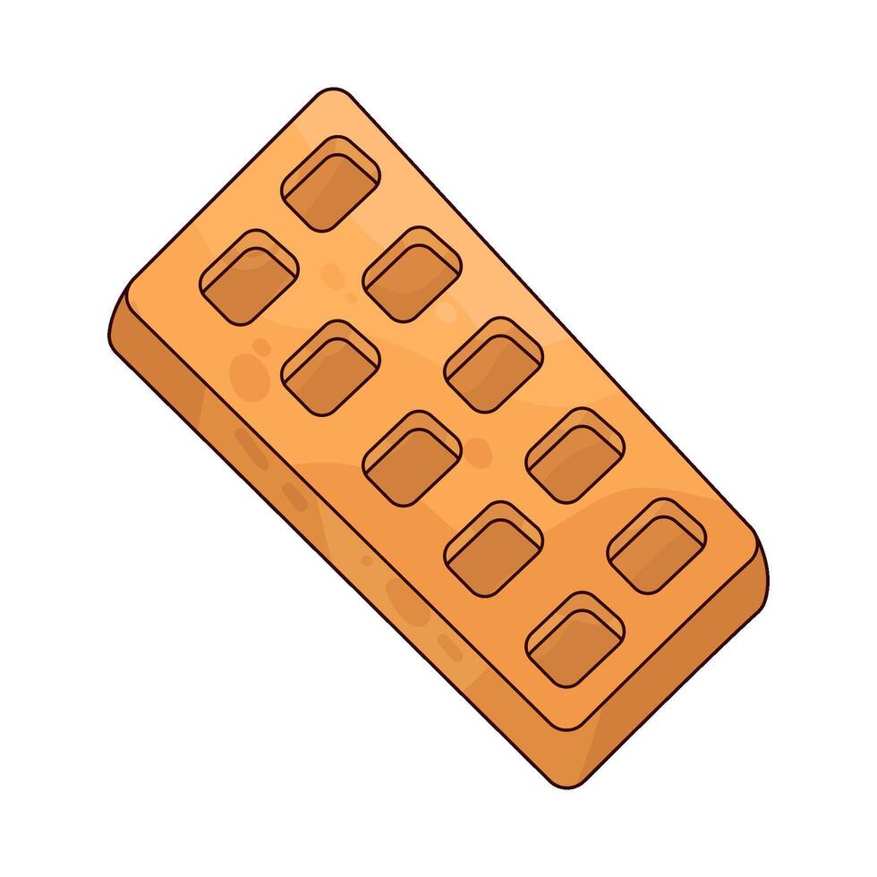 Illustration of Waffle vector