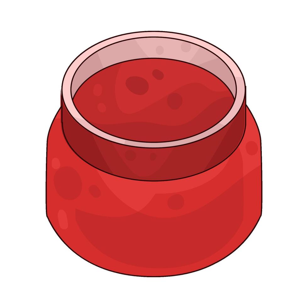 Illustration of jam jar vector