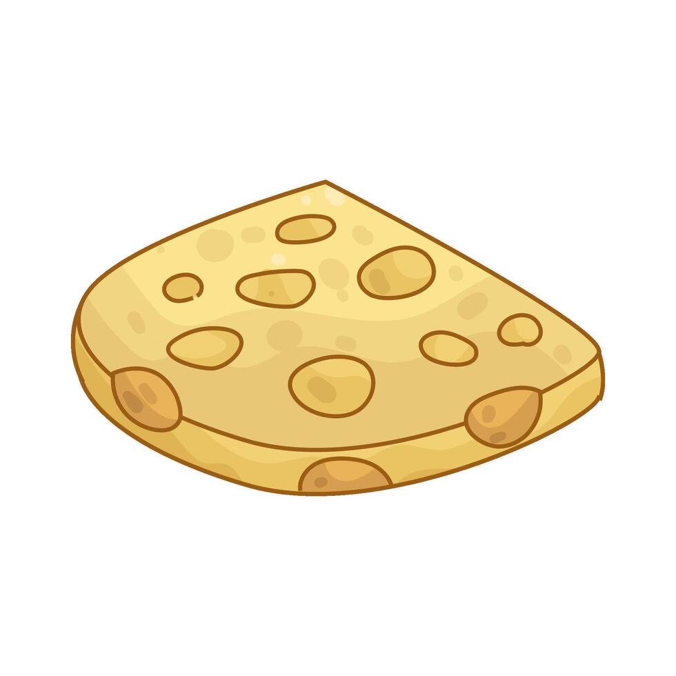Illustration of Cheese slices vector