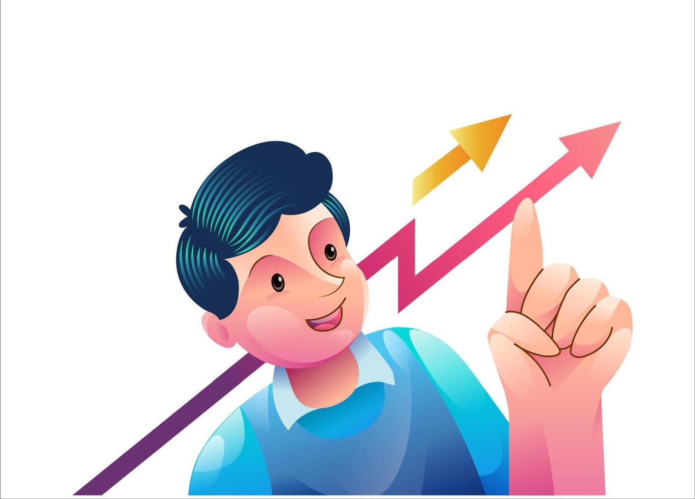 Digital marketing concept illustrations. Modern flat design illustration of Data Analysis. vector