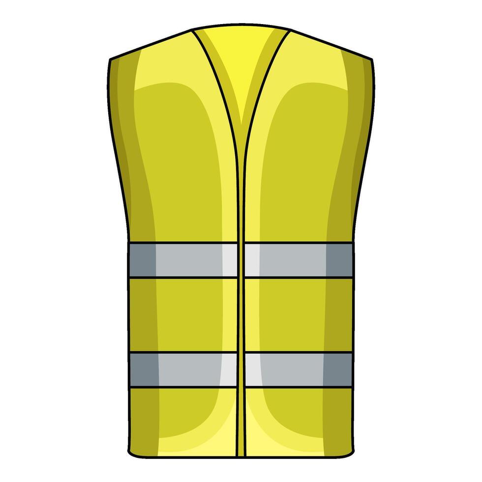 illustration of High Visibility Vest vector