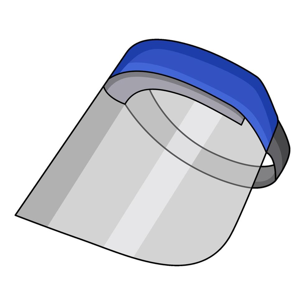 illustration of Face Shield vector