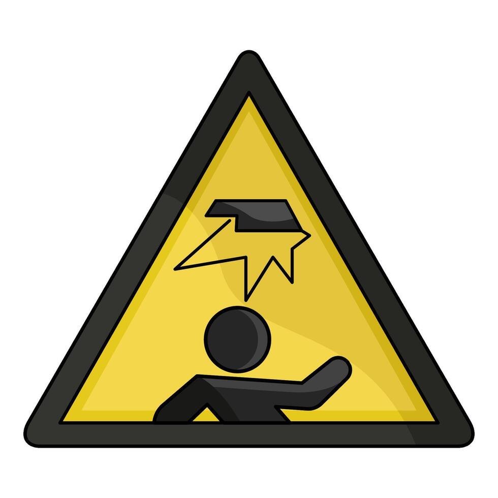 illustration of Overhead Hazard vector