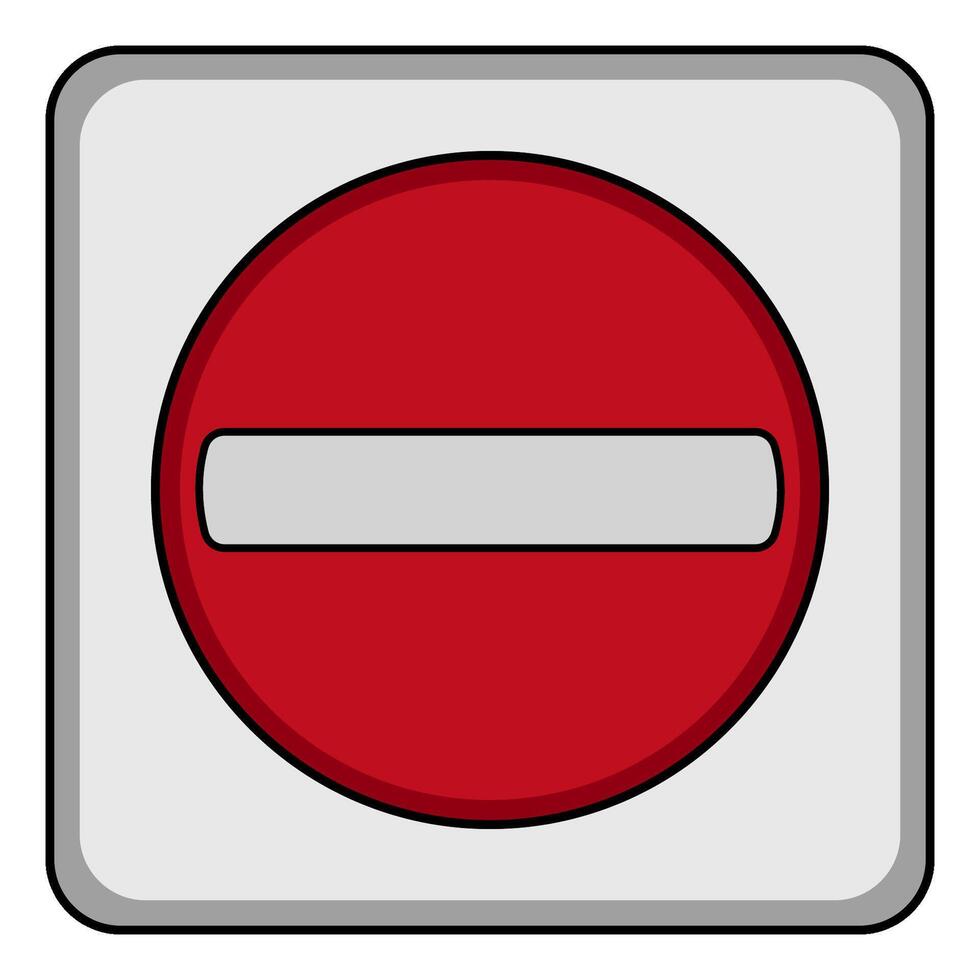 illustration of Do Not Enter Sign vector