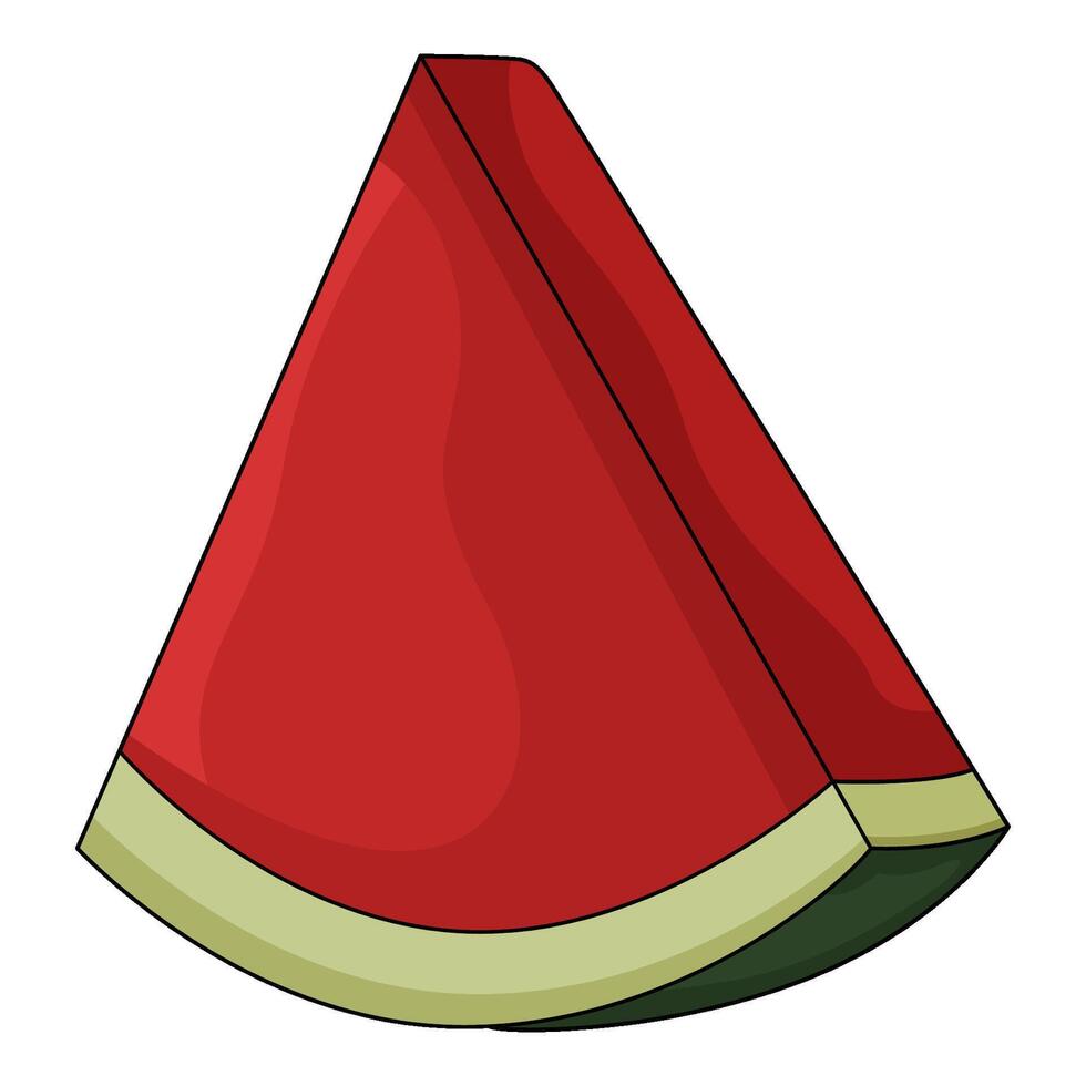 illustration of Watermelon slice vector