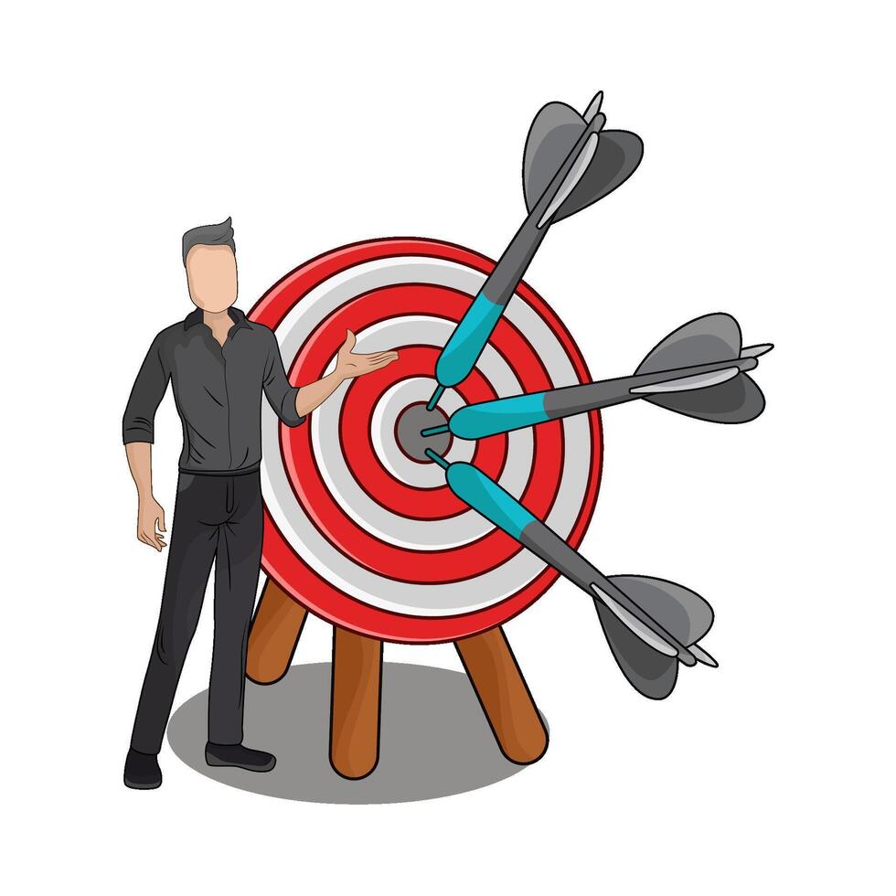 illustration of Steps Toward Your Dream Target vector