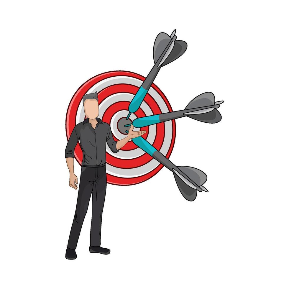 Focus, Strategy, and Success vector