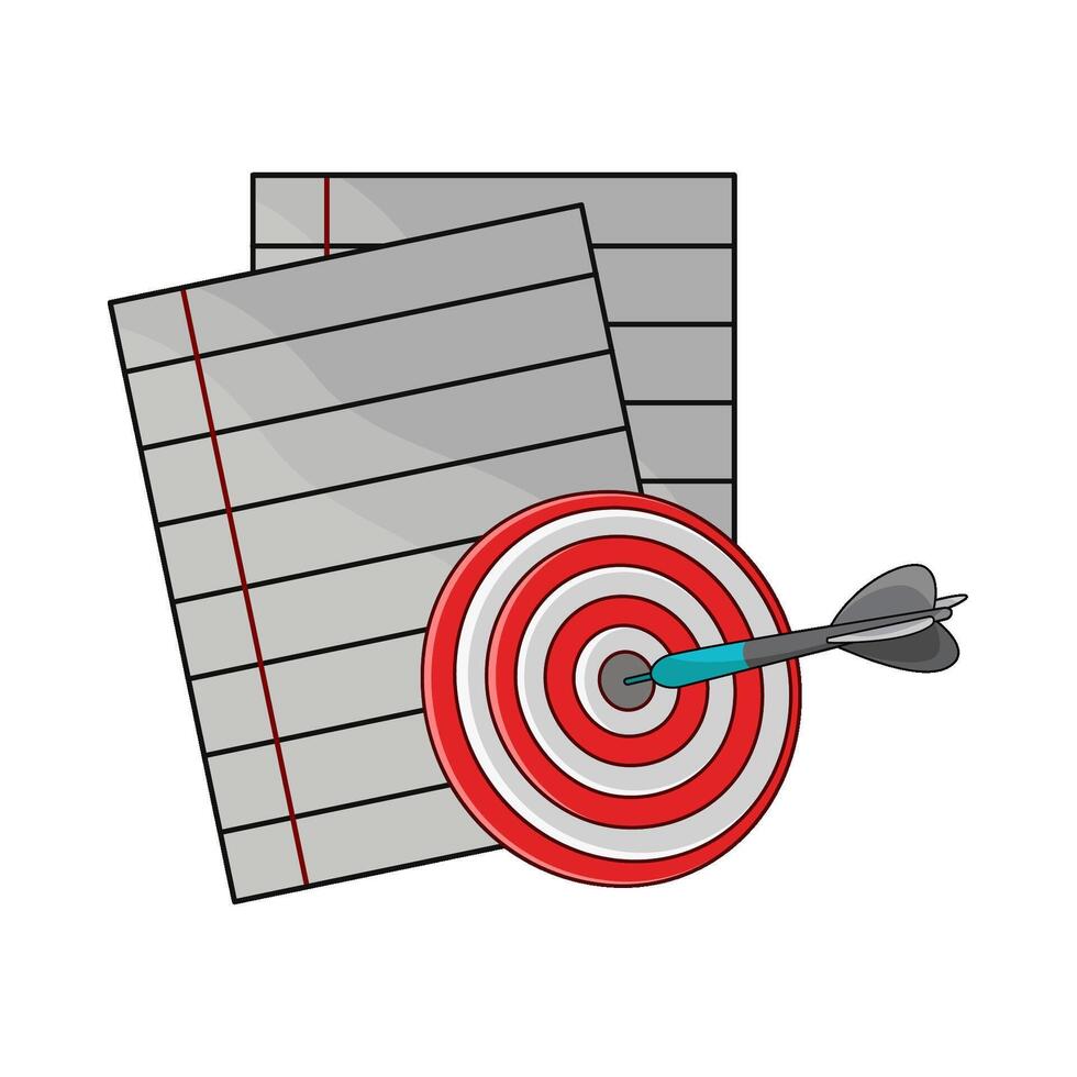 illustration of business target vector
