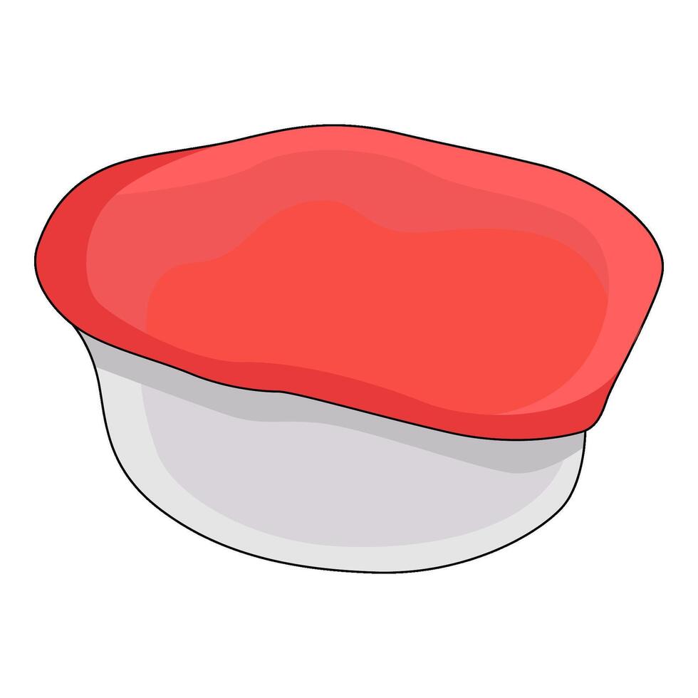 illustration of Yogurt cup vector