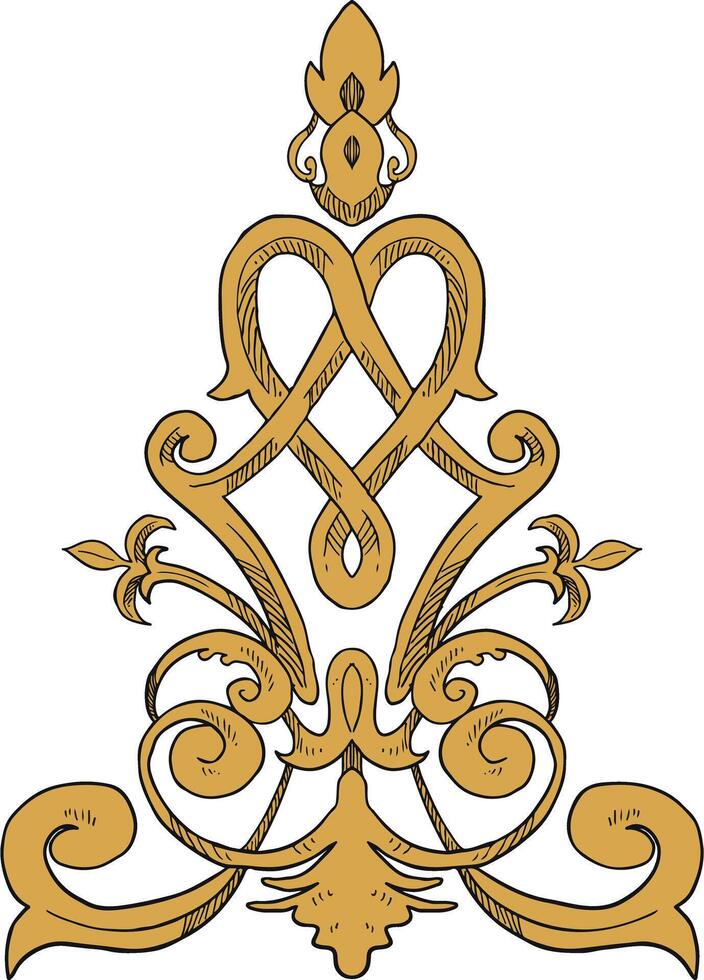 Royal pattern element border and frame illustration vector