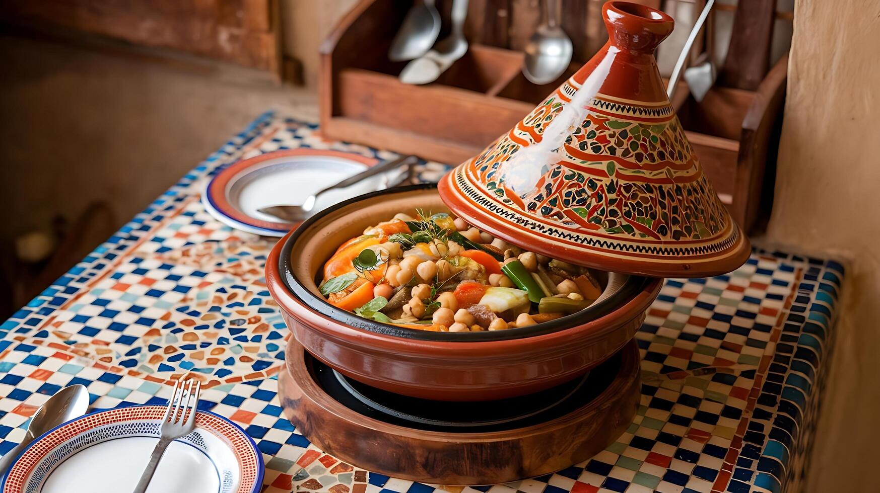 Moroccan food in marrakech photo