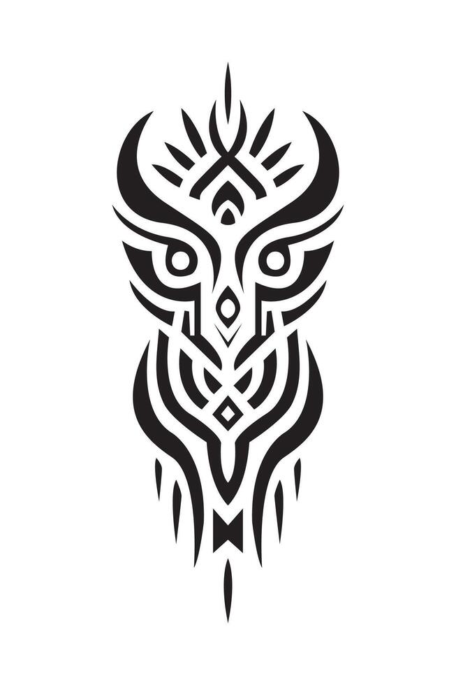 The best tribal tattoo design vector