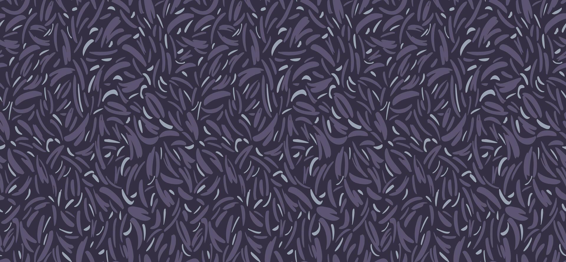 Hand drawn abstract spotted seamless pattern. Dark background with layered dots, shapes, tiny drops, small spots, circles, snowflakes print. vector