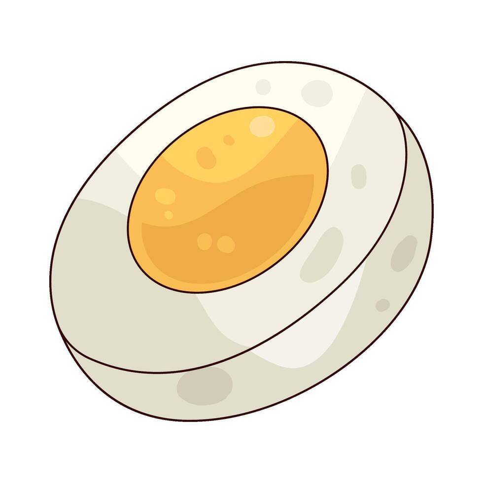 Illustration of Boiled egg vector